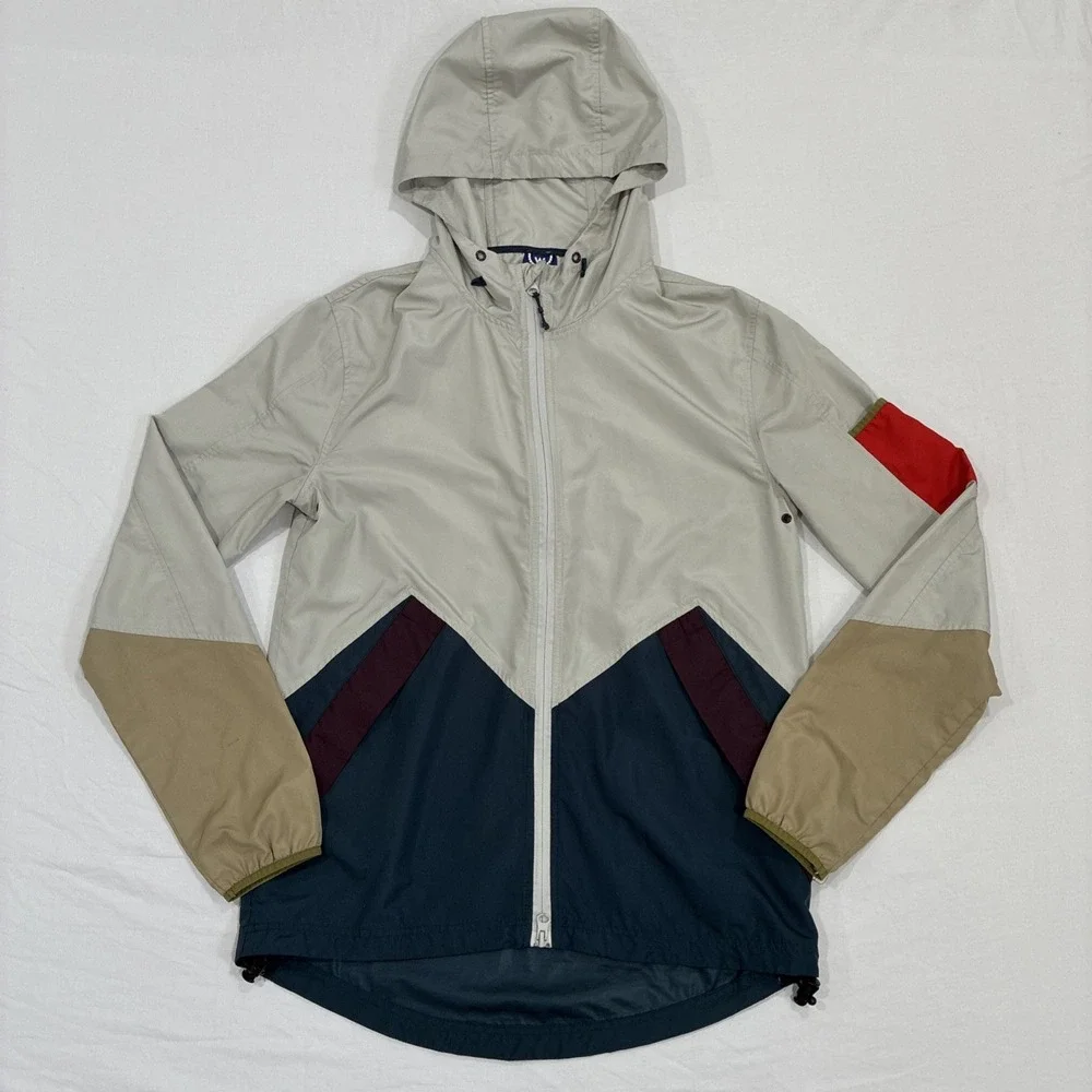 Urban Outfitters Without‎ Walls Zip Up Windbreaker Jacket Size XS Color Block